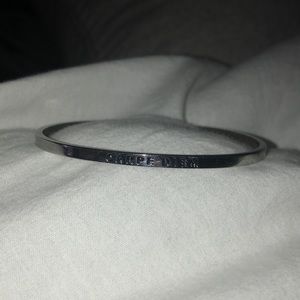 Carpe diem silver mantra band